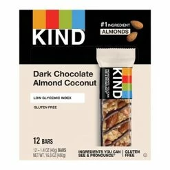 New ⭐ Snack Bars KIND Bar, Dark Chocolate Almond & Coconut, 1.4 Oz., 12/Box (PHW19987) 😀