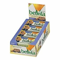 New 👍 Breakfast & Cereal BelVita Breakfast Biscuits, Blueberry, 8 Packs/Box 🔔