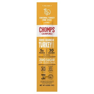 Wholesale 😀 Meat And Jerky Chomps Turkey, Original, Snack Sticks, 24/Box (ZHO00482) 🥰 3 Wholesale 😀 Meat And Jerky Chomps Turkey, Original, Snack Sticks, 24/Box (ZHO00482) 🥰