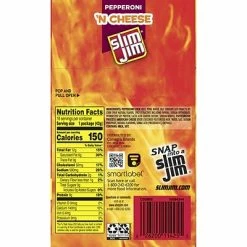 Deals ✔️ Meat And Jerky Slim Jim Pepperoni And Cheese, 1.5 Oz, 18 Count ❤️ -Grocery shop unnamed file 2753