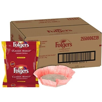 Budget 🤩 Folgers Classic Roast Ground Coffee, Medium Roast, Filter Packs, 40/Carton (PRO22142) 😍 2 Budget 🤩 Folgers Classic Roast Ground Coffee, Medium Roast, Filter Packs, 40/Carton (PRO22142) 😍