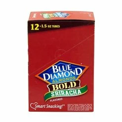 Budget 🔥 Dried Fruit, Nuts & Trail Mix Blue Diamond Bold Sriracha Almonds, 1.5 Oz., 12/Pack (209-02633) ✔️ -Grocery shop unnamed file 2796