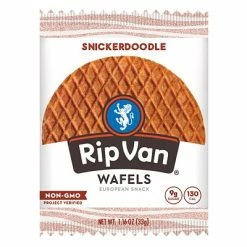 Cheap 😀 Cookies Rip Van Wafels® Non-GMO European Snack, Snickerdoodle, 12/Pack (RVW00377) 🎉