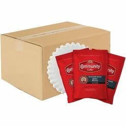 New 🥰 Community Coffee Signature Blend Ground Coffee, Dark Roast, 40/Carton (15300) 👏