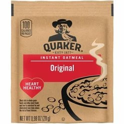 Promo 🥰 Breakfast & Cereal Quaker Oatmeal, 0.98 Oz., 48/Carton (43661) 😍