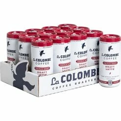 Deals ๐งจ La Colombe Coffee Iced Coffee & Cold Brew La Colombe Triple Shot Draft Latte Espresso Cold Brew Coffee, Medium Roast, 9 Fl. Oz., 12/Carton (PPPURC1204) โจ