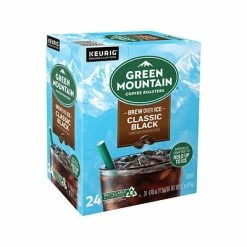New 🛒 K-Cups Green Mountain Coffee Roasters Brew Over Ice Classic Black Iced Coffee, Keurig K-Cup Pod, Dark Roast, 24/Pack (359622) 🎁 -Grocery shop unnamed file 2860