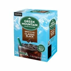 New 🛒 K-Cups Green Mountain Coffee Roasters Brew Over Ice Classic Black Iced Coffee, Keurig K-Cup Pod, Dark Roast, 24/Pack (359622) 🎁 -Grocery shop unnamed file 2861