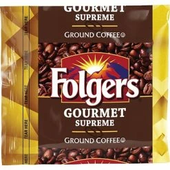 Promo 🌟 Ground Folgers® Gourmet Supreme Coffee, 1.75 Oz. Fraction Packs, 42/Carton (06437) 🥰