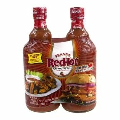 Deals 🌟 Condiments Frank's Red Hot Original Hot Sauce, 25 Oz., 2 Pack (96797) ❤️
