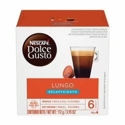 Best Pirce 🧨 Nestle Single Serve Cups & Pods NESCAFE Dolce Gusto Lungo Decaffeinato Coffee, Decaf Coffee, 16 Pods/Box (NES27329) 🔔