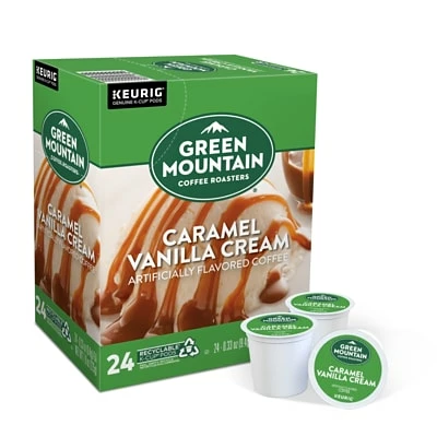 Discount 😍 K-Cups Green Mountain Caramel Vanilla Cream Coffee, Keurig® K-Cup® Pods, Light Roast, 24/Box (6700) ❤️ 4 Discount 😍 K-Cups Green Mountain Caramel Vanilla Cream Coffee, Keurig® K-Cup® Pods, Light Roast, 24/Box (6700) ❤️ - Image 2