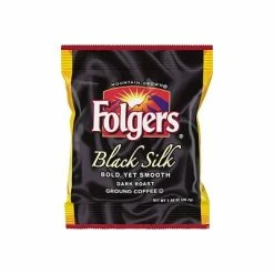 Flash Sale 😉 Folgers Black Silk Ground Coffee, Dark Roast, 42/Carton (SMU00019) 🔥