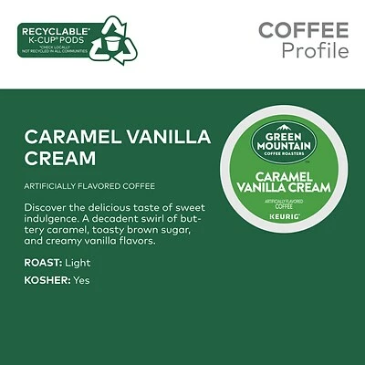 Discount 😍 K-Cups Green Mountain Caramel Vanilla Cream Coffee, Keurig® K-Cup® Pods, Light Roast, 24/Box (6700) ❤️ 8 Discount 😍 K-Cups Green Mountain Caramel Vanilla Cream Coffee, Keurig® K-Cup® Pods, Light Roast, 24/Box (6700) ❤️ - Image 6