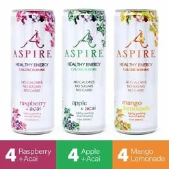 Buy ⌛ Energy & Sports Drinks Aspire Variety Energy Drink, 12 Oz., 12/Box (220-01088) ❤️ -Grocery shop unnamed file 2942