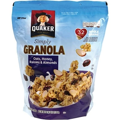 Promo ๐ Dried Fruit, Nuts & Trail Mix Quaker Simply Granola Oats, Honey, Raisins, & Almonds, 34.5 Oz., 2 Pack (43607) ๐ 3 Promo ๐ Dried Fruit, Nuts & Trail Mix Quaker Simply Granola Oats, Honey, Raisins, & Almonds, 34.5 Oz., 2 Pack (43607) ๐