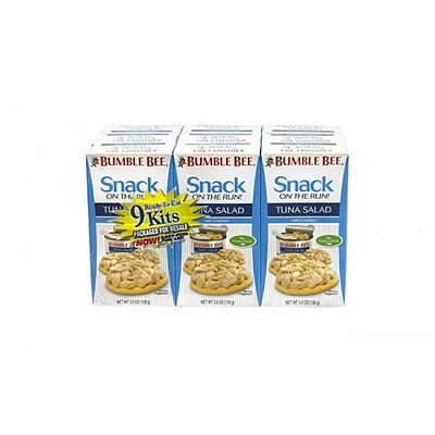 Best Sale 🎁 Packaged Meals Bumble Bee Ready-to-Eat Tuna Salad Kits, 3.5 Oz., 9 Pack (70773) 💯 3 Best Sale 🎁 Packaged Meals Bumble Bee Ready-to-Eat Tuna Salad Kits, 3.5 Oz., 9 Pack (70773) 💯