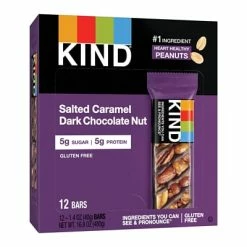 Wholesale ⭐ Snack Bars KIND Bar, Salted Caramel & Dark Chocolate, 1.4 Oz., 12/Box (PHW26961) ⌛ -Grocery shop unnamed file 2972