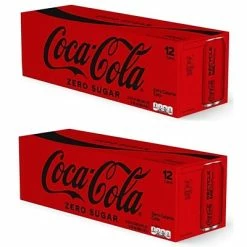 Flash Sale 😉 Soft Drinks Coca-Cola Zero Sugar Diet Cola Soda, 12 Oz., 24/Carton (00049000042559) ⌛