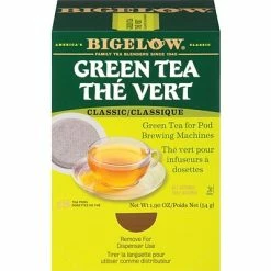 Hot Sale 👏 Single Serve Cups & Pods Bigelow® Green Tea Classic Tea Pods, Regular Green Tea, 18/Pack (RCB07906) 😍