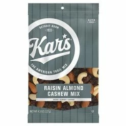Promo ๐คฉ Dried Fruit, Nuts & Trail Mix Kar's Fresh Harvest Raisin Almond Cashew, 4.5 Oz., 12/Carton ๐งจ