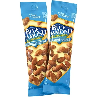 Brand new 👍 Dried Fruit, Nuts & Trail Mix Blue Diamond Roasted Salted Almonds, 1.5 Oz., 12 Count (05200) ✔️ 4 Brand new 👍 Dried Fruit, Nuts & Trail Mix Blue Diamond Roasted Salted Almonds, 1.5 Oz., 12 Count (05200) ✔️ - Image 2