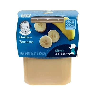Hot Sale ๐ GERBER 2nd Foods Banana Baby Food, 4 Oz, 2-Packs, 8 Count (307-00055) ๐ 4 Hot Sale ๐ GERBER 2nd Foods Banana Baby Food, 4 Oz, 2-Packs, 8 Count (307-00055) ๐ - Image 2