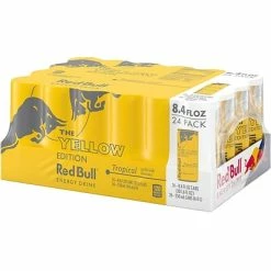 Buy 😉 Energy & Sports Drinks Red Bull The Yellow Edition Tropical Energy Drink, 8.4 Fl. Oz., 24 Cans/Carton (RB224483) 💯