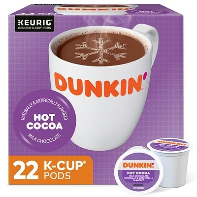 New ⌛ K-Cups Dunkin' Donuts Milk Chocolate Hot Cocoa, Keurig® K-Cup® Pods, 22/Box (611227377215) ⌛ 3 New ⌛ K-Cups Dunkin' Donuts Milk Chocolate Hot Cocoa, Keurig® K-Cup® Pods, 22/Box (611227377215) ⌛