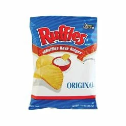 Promo 🎁 Ruffles Chips, Original, 1.5 Oz., 64/Carton (FRI44363) 🎉