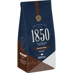 Brand new ✨ 1850 Black Gold Ground Coffee, Dark Roast, 12 Oz. (SMU60516) 🌟