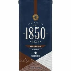 Brand new ✨ 1850 Black Gold Ground Coffee, Dark Roast, 12 Oz. (SMU60516) 🌟 -Grocery shop unnamed file 3049