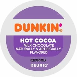 New ⌛ K-Cups Dunkin' Donuts Milk Chocolate Hot Cocoa, Keurig® K-Cup® Pods, 22/Box (611227377215) ⌛ 11 New ⌛ K-Cups Dunkin' Donuts Milk Chocolate Hot Cocoa, Keurig® K-Cup® Pods, 22/Box (611227377215) ⌛ -Grocery shop unnamed file 305