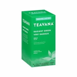 Budget 🧨 Hot Tea Teavana Radiant Green Tea Bags, 24/Box (11090994) 🔔