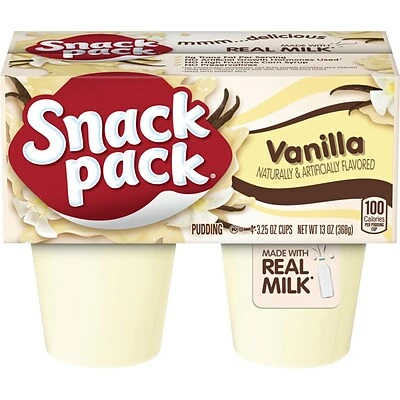Budget 🥰 Hunt's Snacks Snack Pack Vanilla Pudding Cups, 3.5 Oz., 48/Carton (HUN55419) 👍 3 Budget 🥰 Hunt's Snacks Snack Pack Vanilla Pudding Cups, 3.5 Oz., 48/Carton (HUN55419) 👍