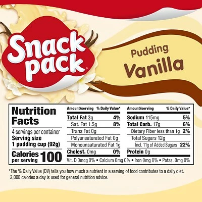 Budget 🥰 Hunt's Snacks Snack Pack Vanilla Pudding Cups, 3.5 Oz., 48/Carton (HUN55419) 👍 8 Budget 🥰 Hunt's Snacks Snack Pack Vanilla Pudding Cups, 3.5 Oz., 48/Carton (HUN55419) 👍 - Image 6