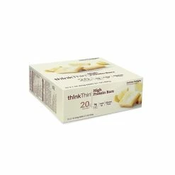 Budget ✔️ Snack Bars ThinkThin High Protein Bars, Lemon Delight White Chocolate, 2.1 Oz., 10/Pack (209-02479) ⌛