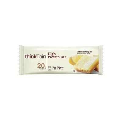 Budget ✔️ Snack Bars ThinkThin High Protein Bars, Lemon Delight White Chocolate, 2.1 Oz., 10/Pack (209-02479) ⌛ 4 Budget ✔️ Snack Bars ThinkThin High Protein Bars, Lemon Delight White Chocolate, 2.1 Oz., 10/Pack (209-02479) ⌛ - Image 2