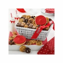 Buy 🔔 Cookies Mrs. Fields Nibblers Cookie, Brownie Bite And Frosted Cookie Sweet Sampler Basket, Assorted Flavors 🔥