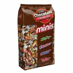 Wholesale โค๏ธ Mars ๐ฌ Candy & Chocolate Snickers, Twix, Milky Way & 3 Musketeers Individually Wrapped Minis Size Chocolate Bars, 4 Lb. Variety Mix Bag (MMM50972) ๐ฅ