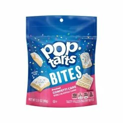 New 🔔 Breakfast & Cereal Kellogg's Pop-Tarts Bites, Confetti Cake, 3.5 Oz., 6 Packs/Carton (3800025063) 🌟