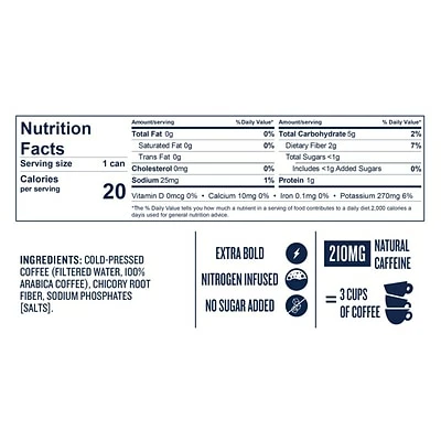 New ๐ Iced Coffee & Cold Brew La Colombe Coffee Nitro Extra Bold Cold Brew Coffee, Dark Roast, 9 Fl. Oz., 12/Carton (PPPURC1232) โค๏ธ 5 New ๐ Iced Coffee & Cold Brew La Colombe Coffee Nitro Extra Bold Cold Brew Coffee, Dark Roast, 9 Fl. Oz., 12/Carton (PPPURC1232) โค๏ธ - Image 3