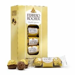 New 🎉 Candy & Chocolate Ferrero Rocher Fine Hazelnut Chocolates 1.3 Oz., 12/Pack (220-02059) ⭐