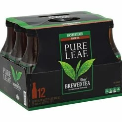 Buy 🌟 Iced Tea Pure Leaf Unsweetened Tea, 18.5 Oz., 12/Carton (PEP134072) ✔️