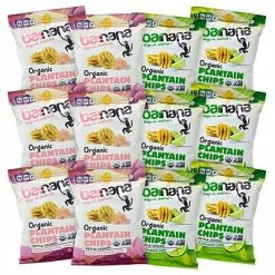 Cheap ๐ฅ Snacks & Granola Bars Barnana Chip Variety Pack - Himalayan Sea Salt And Lime Plantain Chips, 2 Oz, 12 Pack ๐
