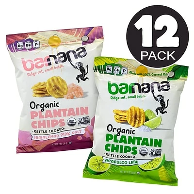 Cheap ๐ฅ Snacks & Granola Bars Barnana Chip Variety Pack - Himalayan Sea Salt And Lime Plantain Chips, 2 Oz, 12 Pack ๐ 4 Cheap ๐ฅ Snacks & Granola Bars Barnana Chip Variety Pack - Himalayan Sea Salt And Lime Plantain Chips, 2 Oz, 12 Pack ๐ - Image 2