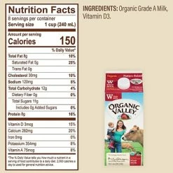 Best Pirce 🤩 Organic Valley Whole Milk, 64 Oz., 3/Pack (307-00348) 🤩 -Grocery shop unnamed file 3281