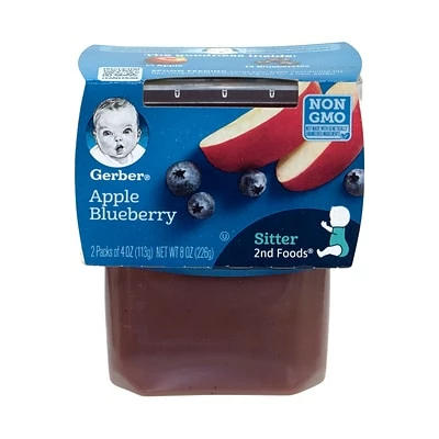 Cheap โญ GERBER 2nd Foods Apple Blueberry Baby Food, 4 Ounce 8 Count, Pack Of 2 (307-00053) ๐ 4 Cheap โญ GERBER 2nd Foods Apple Blueberry Baby Food, 4 Ounce 8 Count, Pack Of 2 (307-00053) ๐ - Image 2