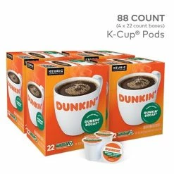 Brand new 😉 K-Cups Dunkin' Donuts Dunkin' Decaf Coffee, Keurig® K-Cup® Pods, Medium Roast, 88/Carton (400846) 🥰