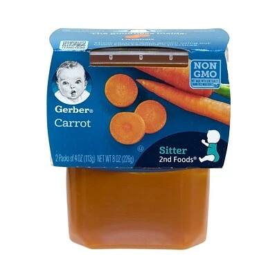Wholesale ๐ฅ Gerber 2nd Foods Carrots Baby Food, 4 Oz, 2-Packs, 8 Count (307-00057) ๐ 4 Wholesale ๐ฅ Gerber 2nd Foods Carrots Baby Food, 4 Oz, 2-Packs, 8 Count (307-00057) ๐ - Image 2